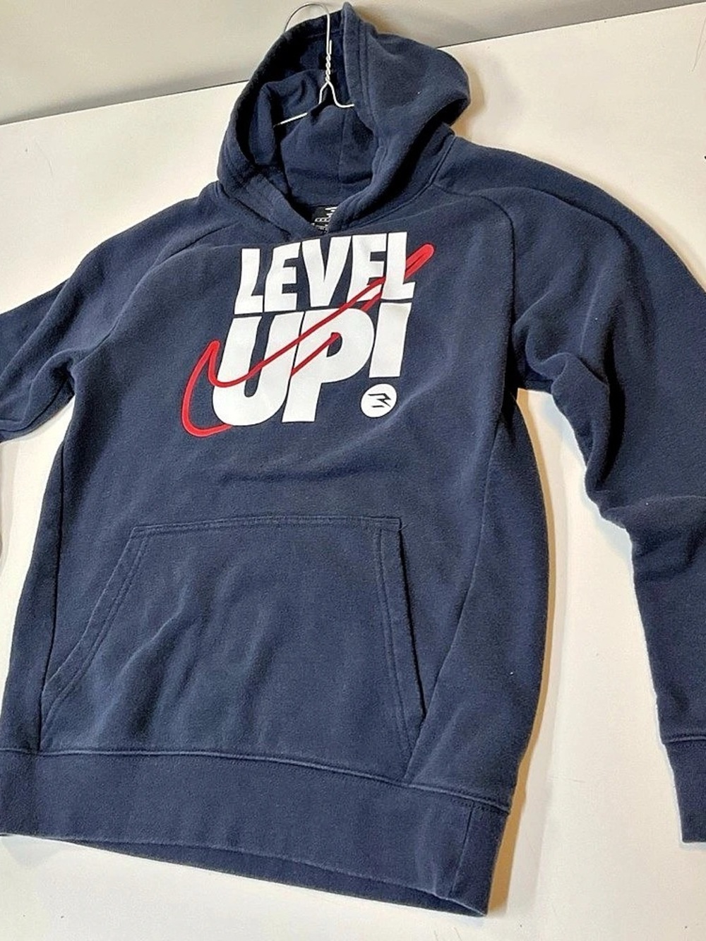 Nike Level Up Boys Medium Blue Hoodie